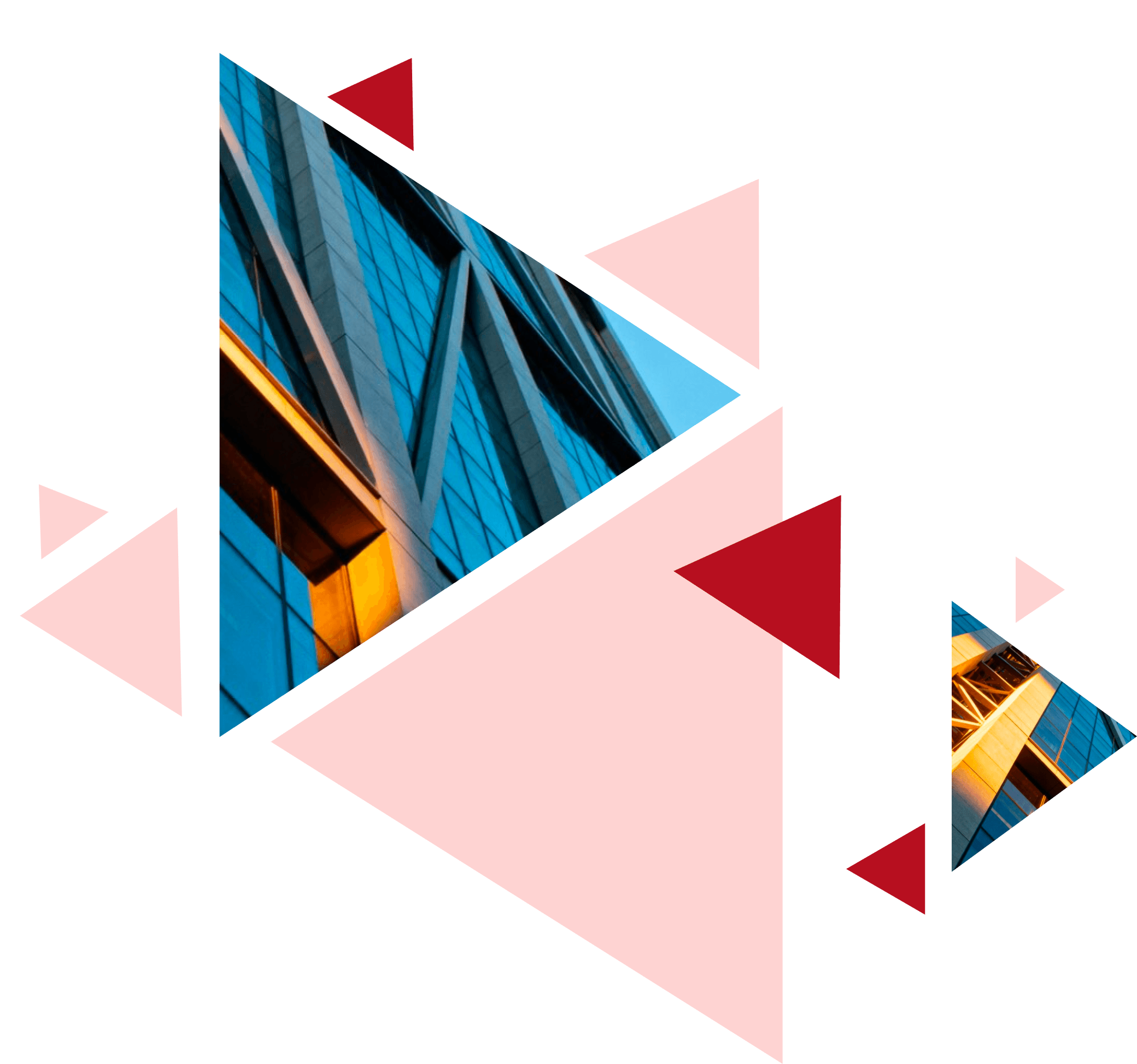 Geometric architectural artwork representing secure digital growth